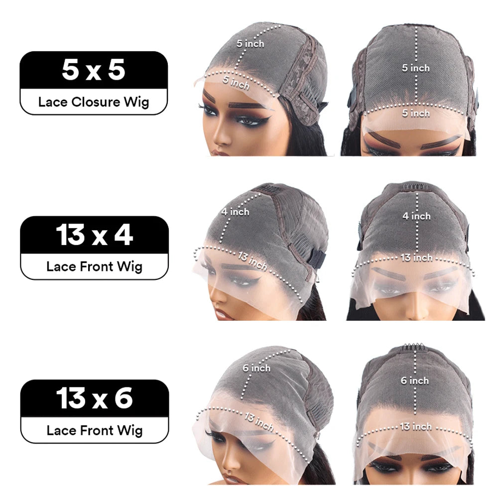 Deep Wave Frontal Wig 13x6 Hd Lace