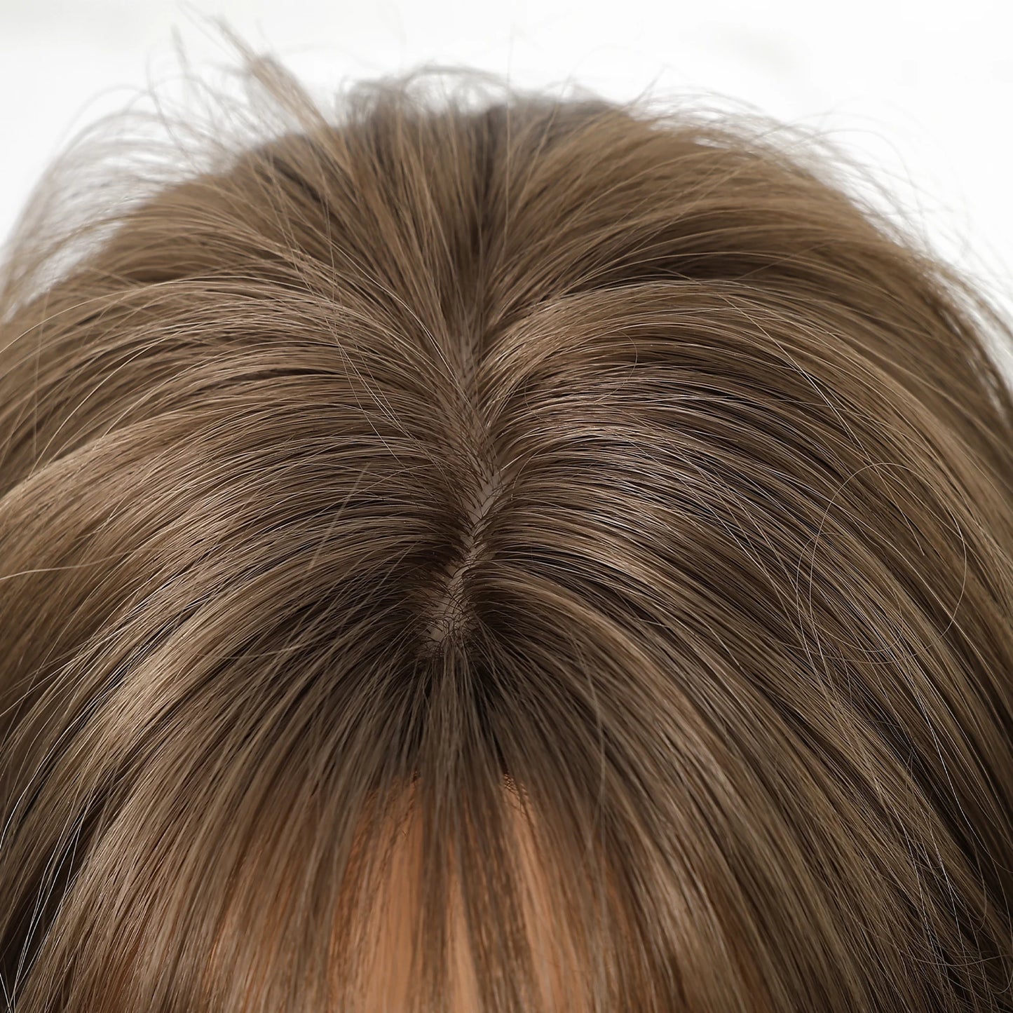 EASIHAIR Brown Straight Layered Wigs for Women Long Natural Hair
