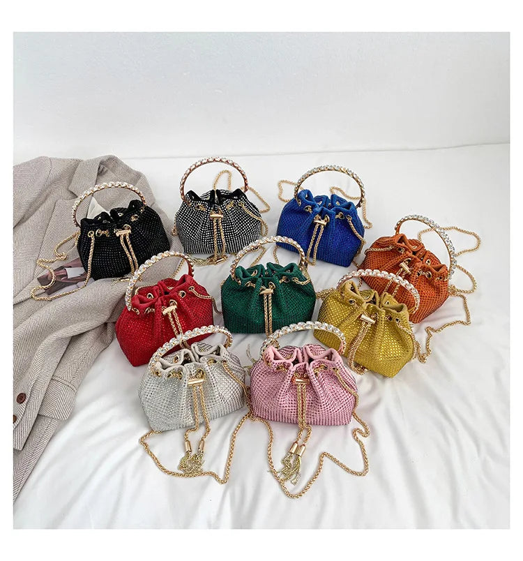 Luxury Diamonds Designer Party Handbag 2023 Tassel Chain Evening