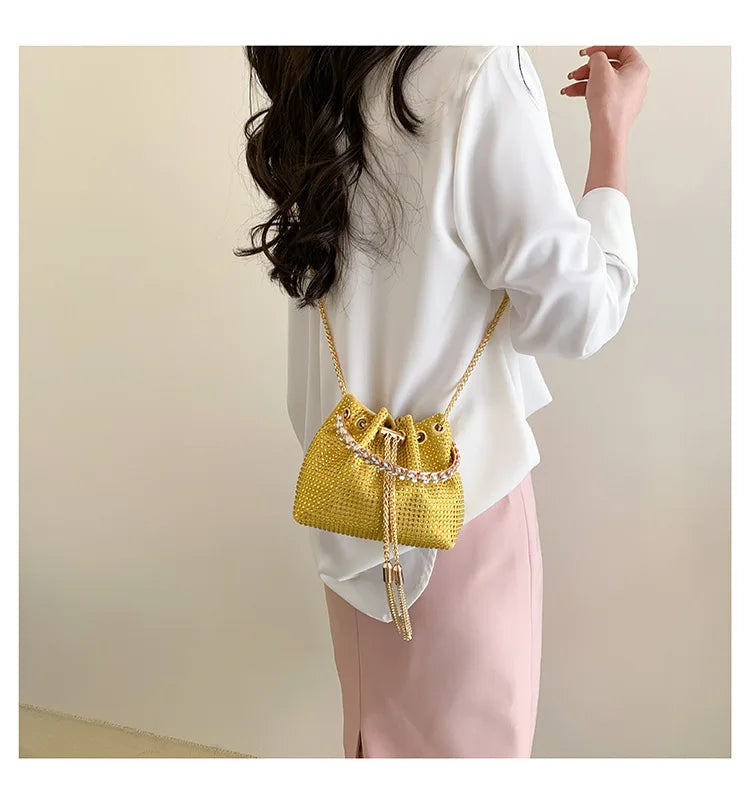 Luxury Diamonds Designer Party Handbag 2023 Tassel Chain Evening