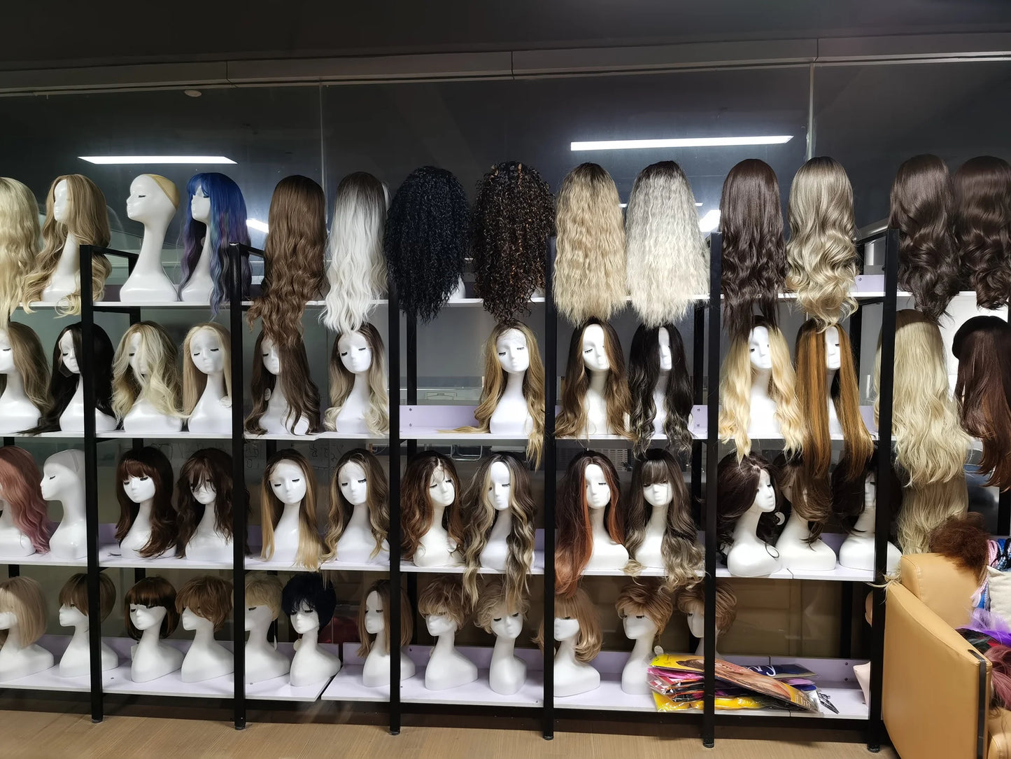 EASIHAIR Brown Straight Layered Wigs for Women Long Natural Hair