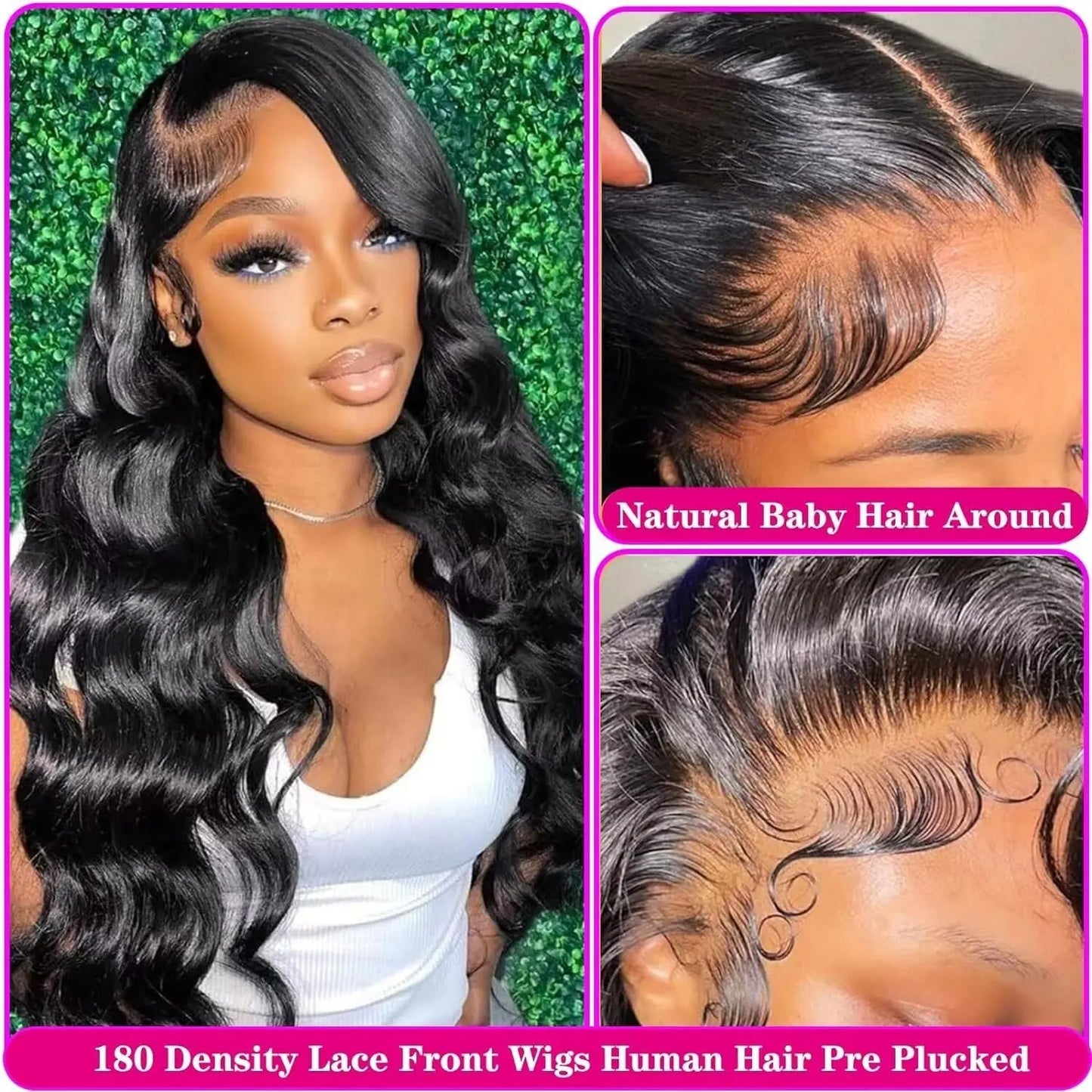 30 32 34 Inch 13x4 Lace Wig 13X6 Human Hair Lace Frontal Wig Body