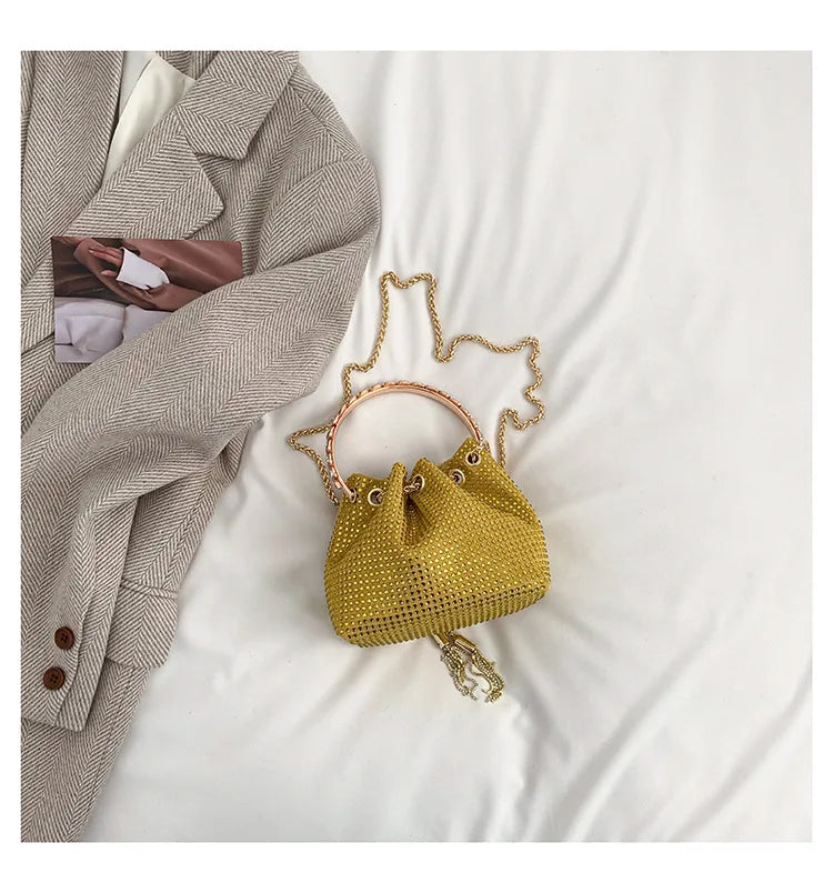 Luxury Diamonds Designer Party Handbag 2023 Tassel Chain Evening