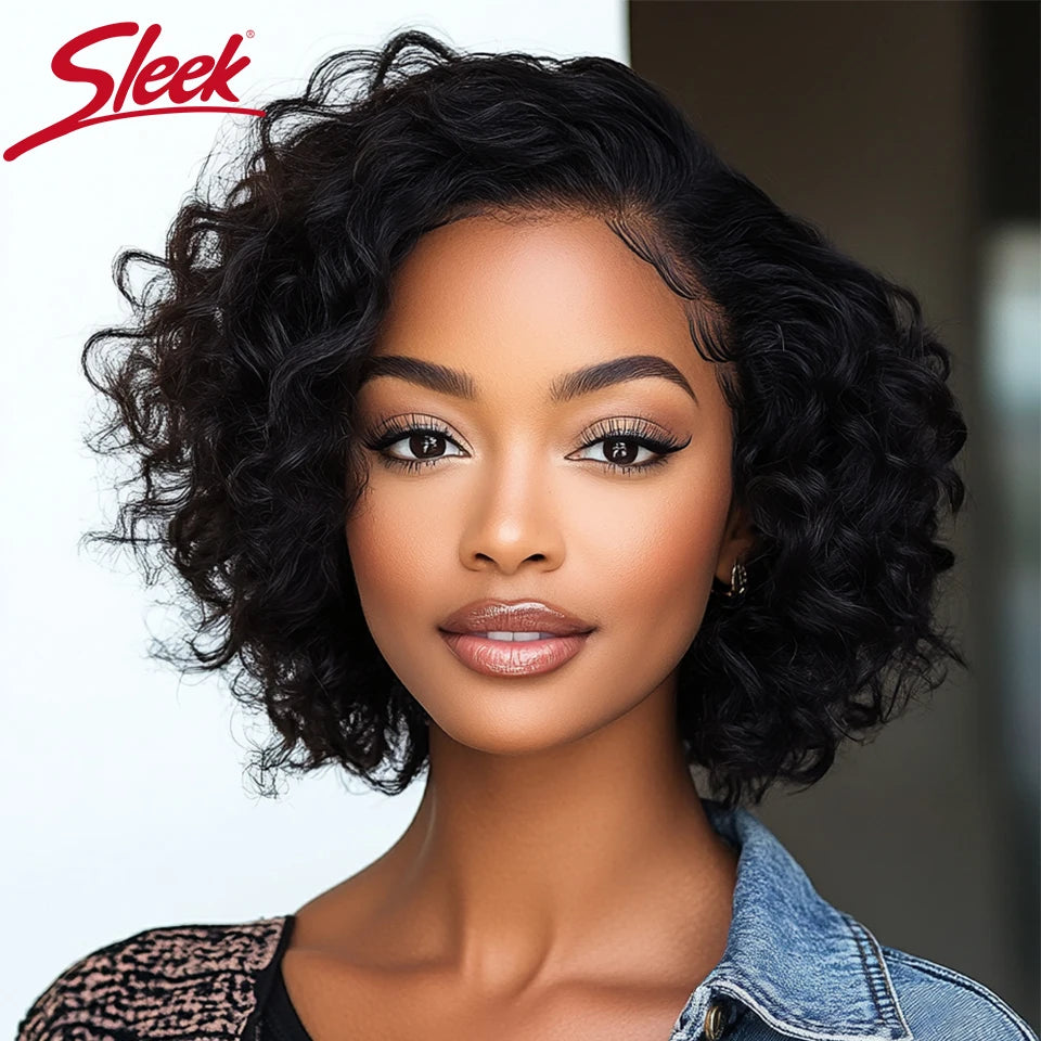 Sleek Bodywave Human Hair Wigs For Women Short Pixie