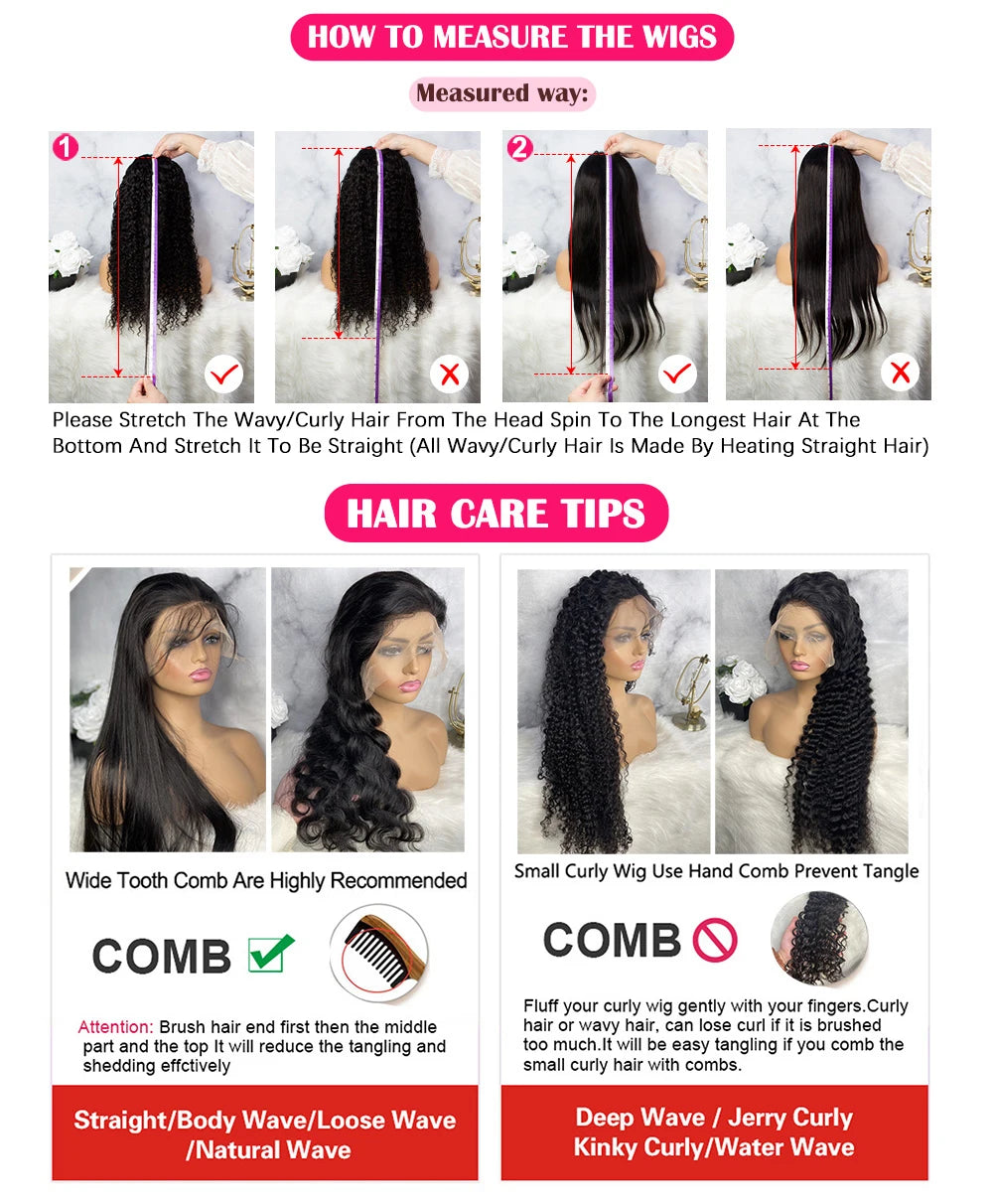 30 40 Inch Reddish Brown 13x6 Lace Frontal Wig 250 Density Colored Curly Wigs
