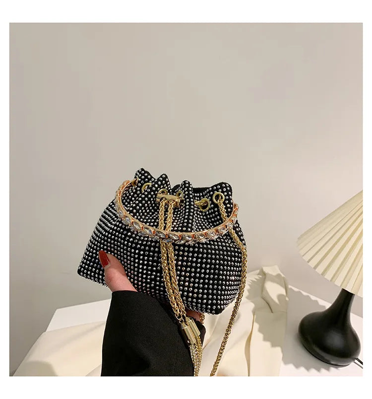 Luxury Diamonds Designer Party Handbag 2023 Tassel Chain Evening