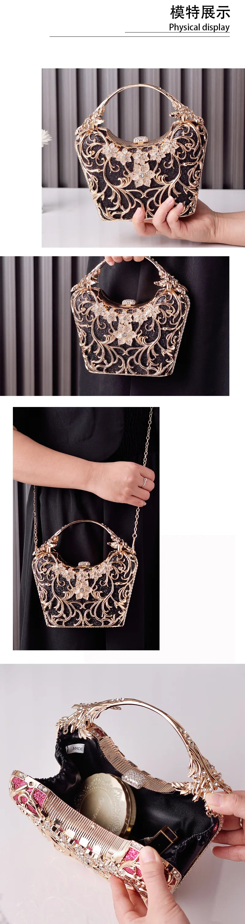 YoReAi New PU Fabric Shoulder Bags For Women Luxury Evening