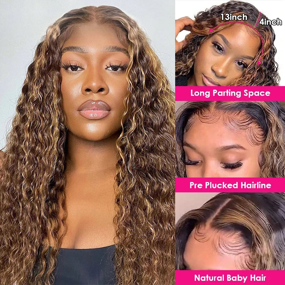 13x4 Highlight Wig Human Hair 13x6 Hd Lace