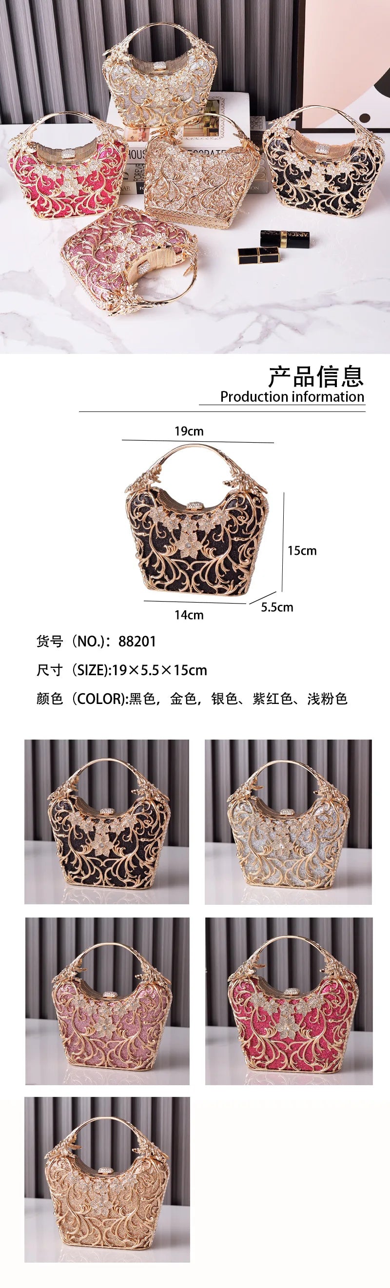 YoReAi New PU Fabric Shoulder Bags For Women Luxury Evening