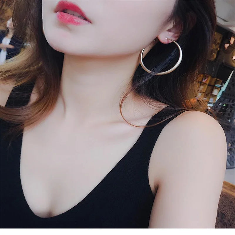 New Fashion 18K Gold Hoop Earrings For Women