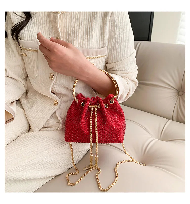Luxury Diamonds Designer Party Handbag 2023 Tassel Chain Evening