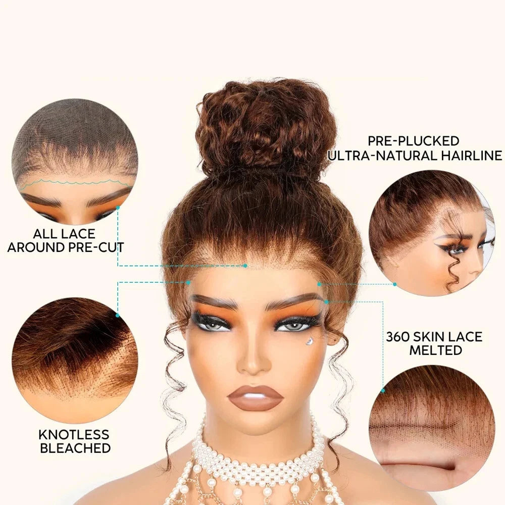 250 Density Invisi Strap 360 Full Hd Lace Frontal Human