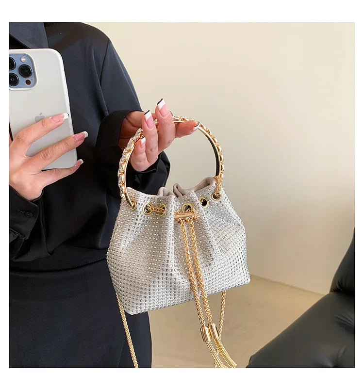 Luxury Diamonds Designer Party Handbag 2023 Tassel Chain Evening