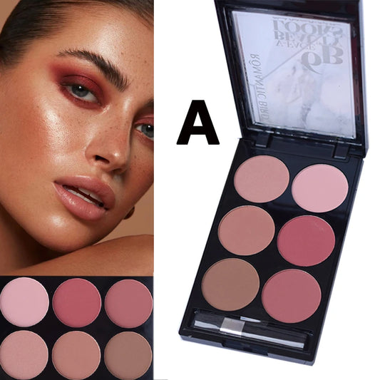 6-Color Blush & Contouring All-In-One Palette