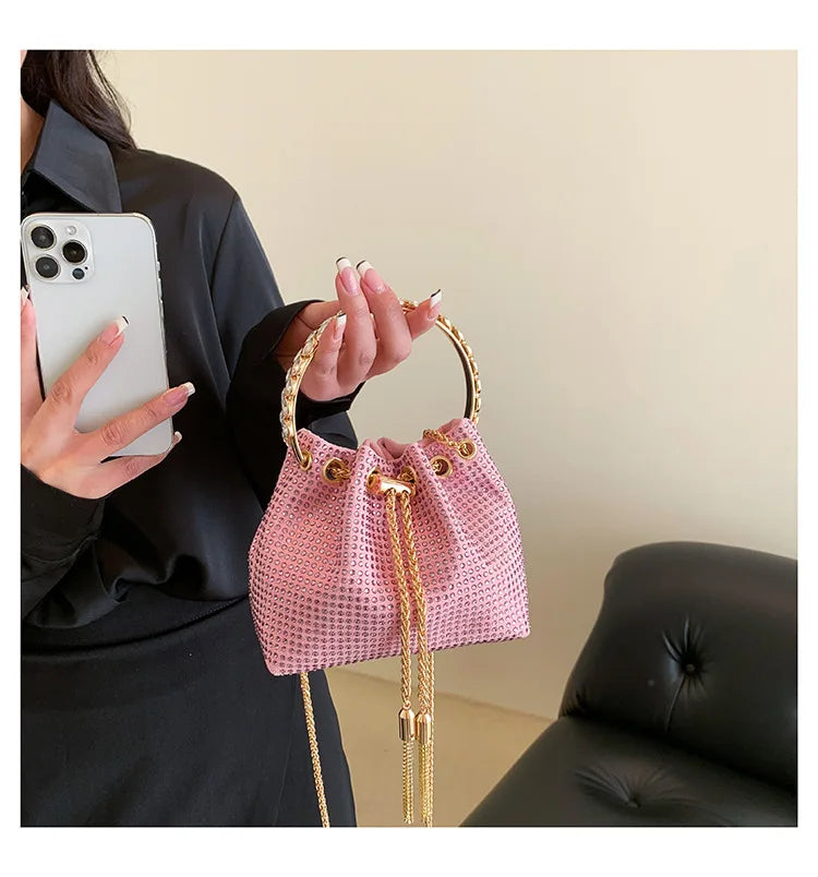 Luxury Diamonds Designer Party Handbag 2023 Tassel Chain Evening