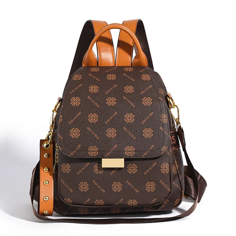 Women's Leather Backpack High-grade Texture Portable