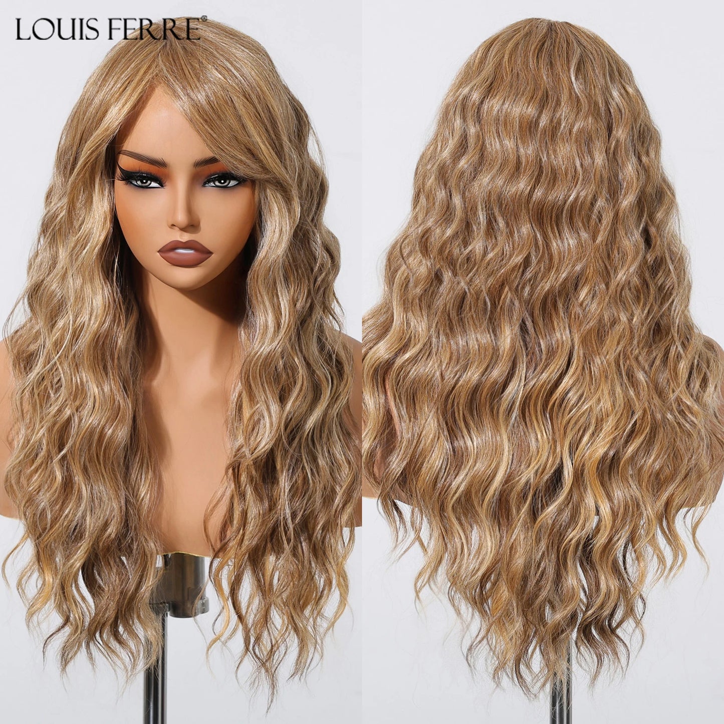 Medium Length Wavy Synthetic Wigs