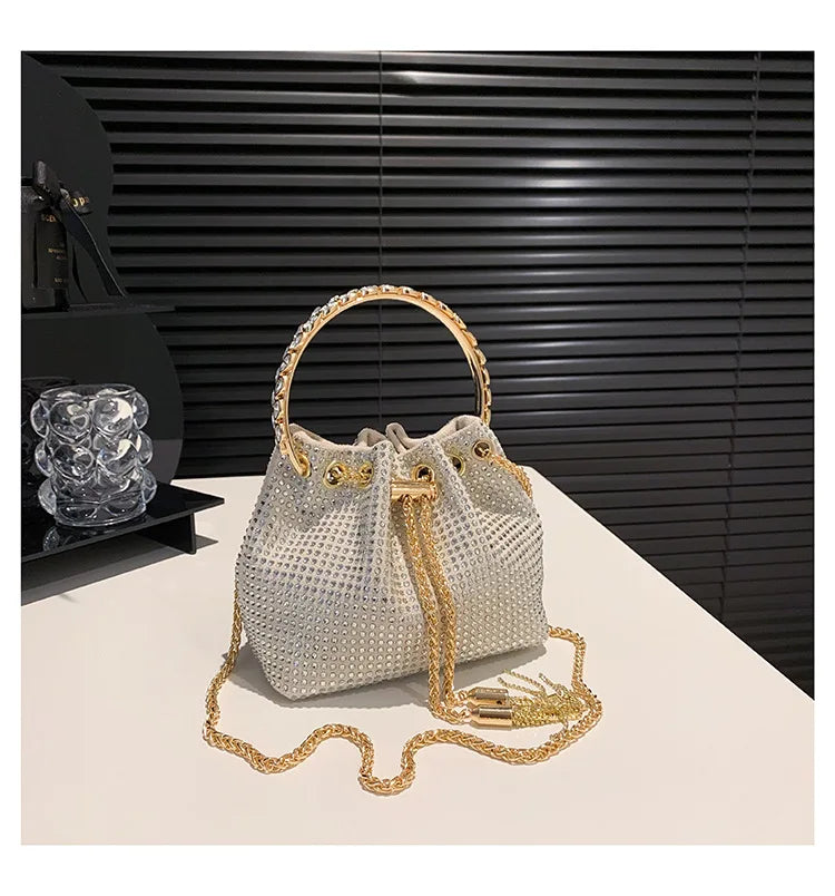 Luxury Diamonds Designer Party Handbag 2023 Tassel Chain Evening