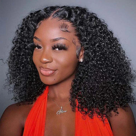Brazilian Hair Kinky Curly 4X4 Lace Closure Short
