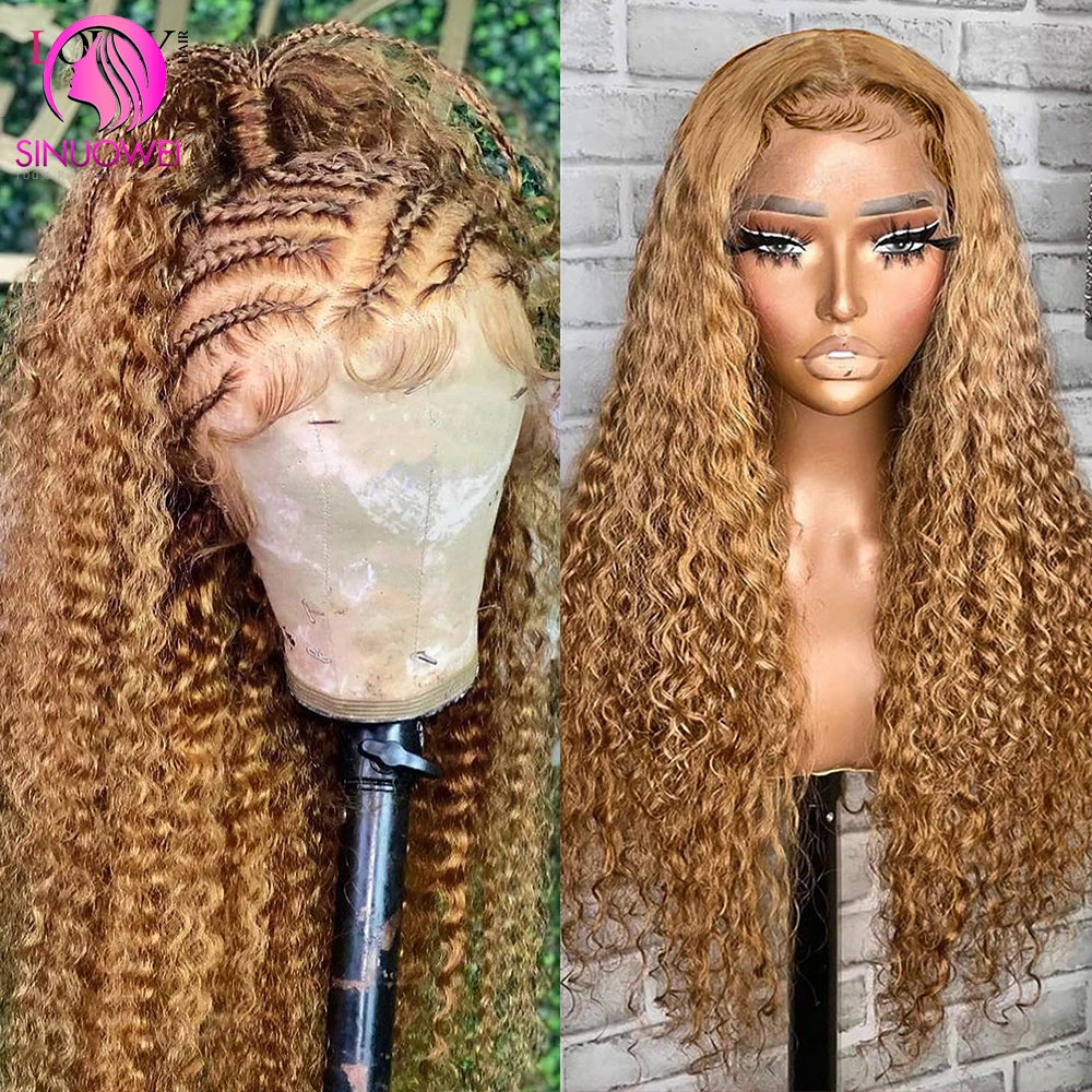 Highlight Lace Front Wig Human Hair Honey