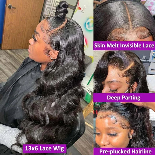 30 40 Inch Hd Lace Wig 13X6 Human