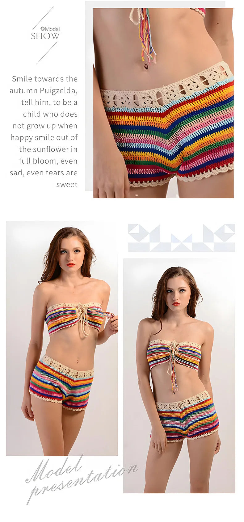 FAGADOER Y2k Sexy Knit 2 Piece Sets Women Outfit Tube Stripe Lace