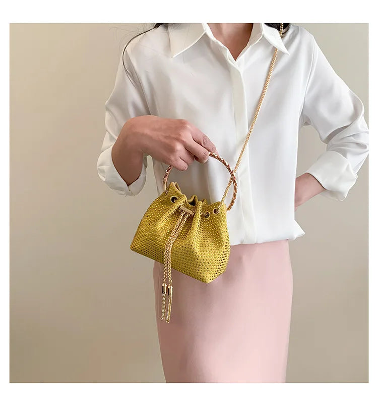 Luxury Diamonds Designer Party Handbag 2023 Tassel Chain Evening