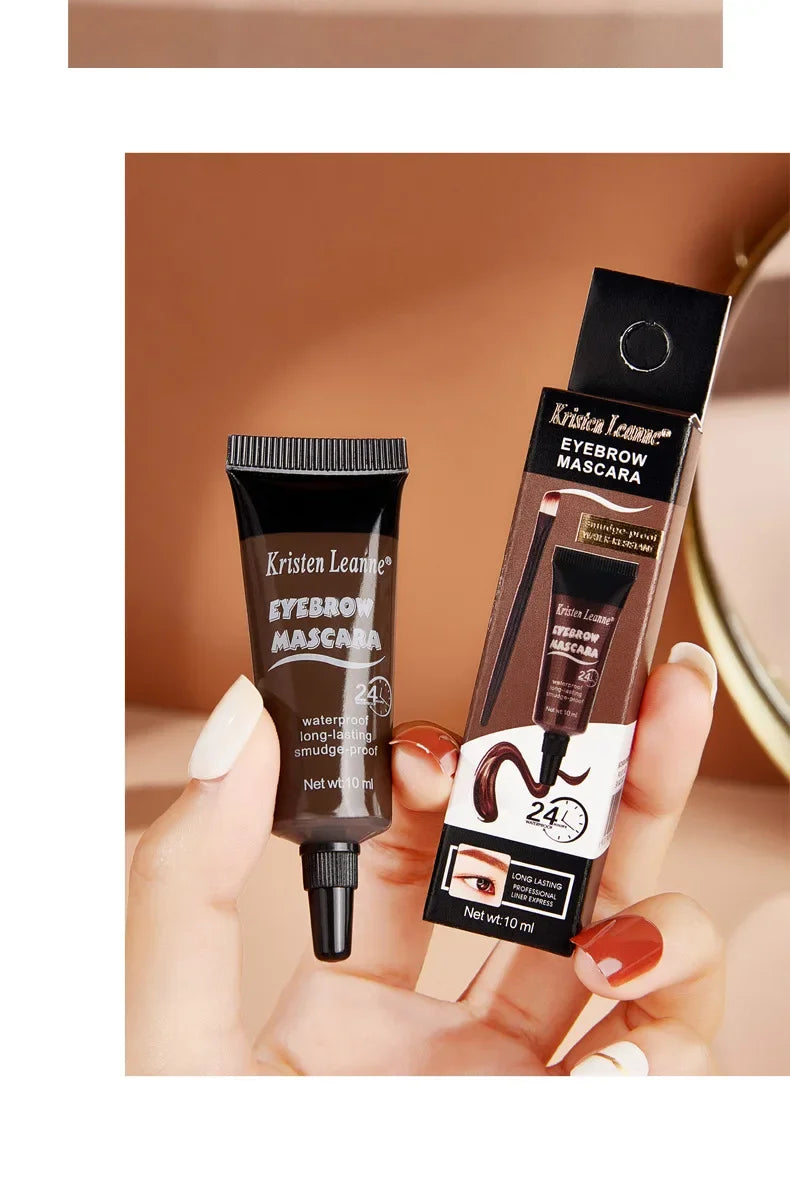 Natural 6 Colors Liquid Dyeing Eyebrow Cream Set Waterproof Durable Brown Tint Eyebrow Henna Mascara Eyebrows Paint Makeup