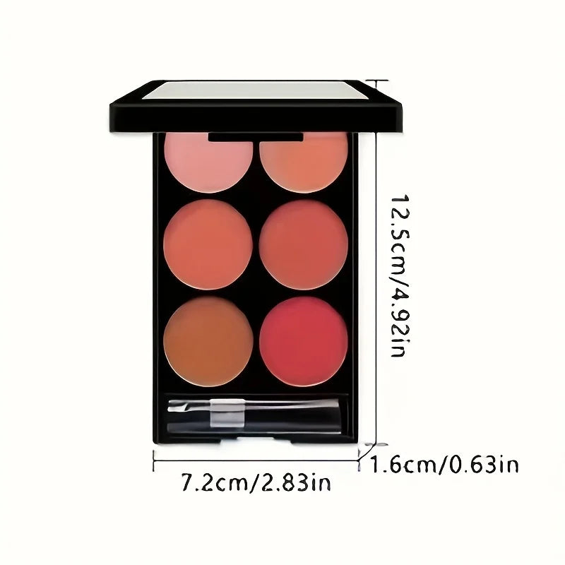 6-Color Blush & Contouring All-In-One Palette