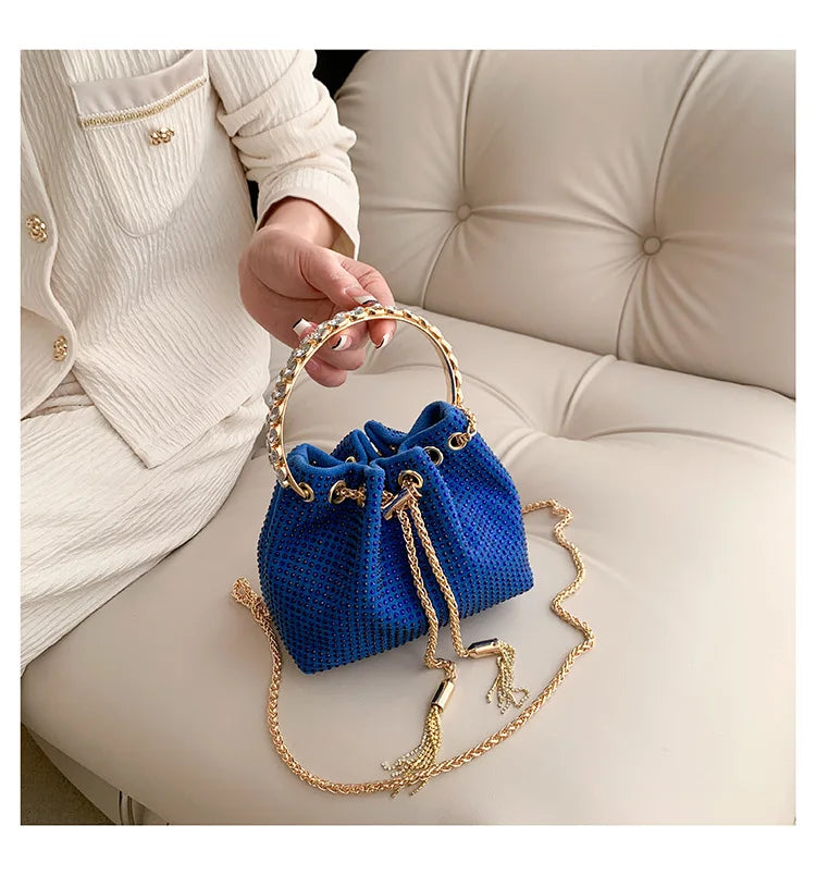 Luxury Diamonds Designer Party Handbag 2023 Tassel Chain Evening