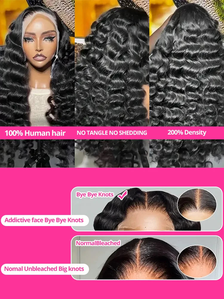 HD 13x6 Loose Deep Wave Transparent