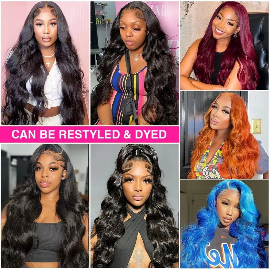 360 Full Lace Wigs For Ponytail Brazilian 30 32Inch Body Wave 13x4 13x6 HD Lace Front Wig