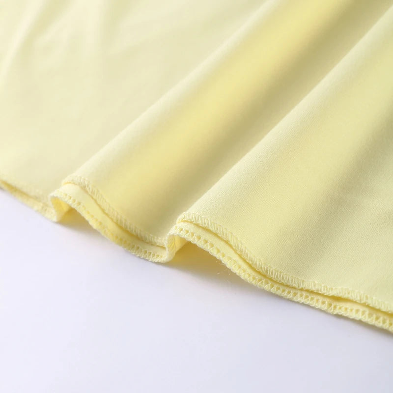 Casual Yellow Women 3 Pieces Suits 2025 V-neck Long Coat