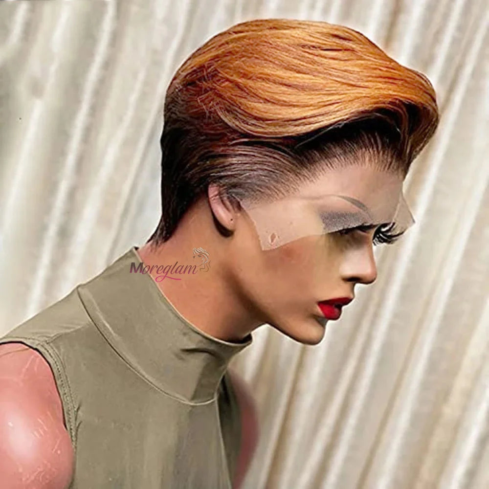 1B 30 Blonde Short Bob Pixie Cut Wig