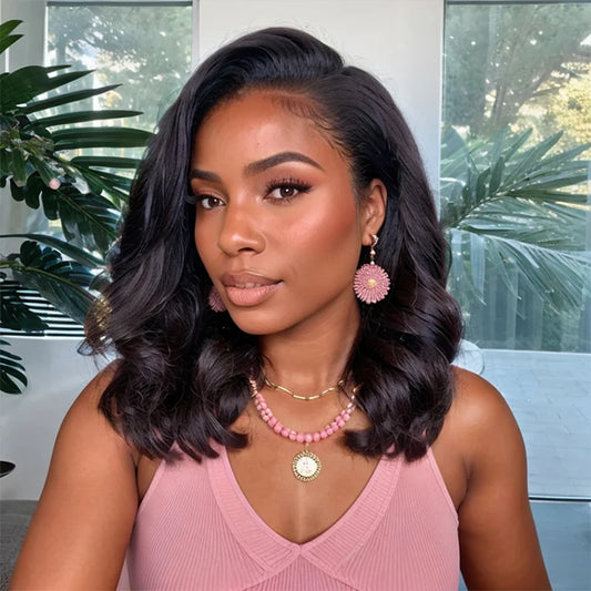 12A Short Loose Body Wave Bob Wig Brazilian