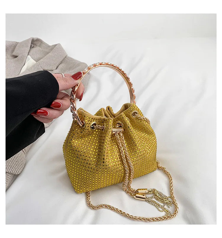 Luxury Diamonds Designer Party Handbag 2023 Tassel Chain Evening