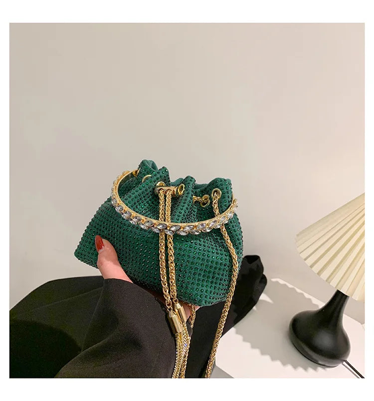Luxury Diamonds Designer Party Handbag 2023 Tassel Chain Evening