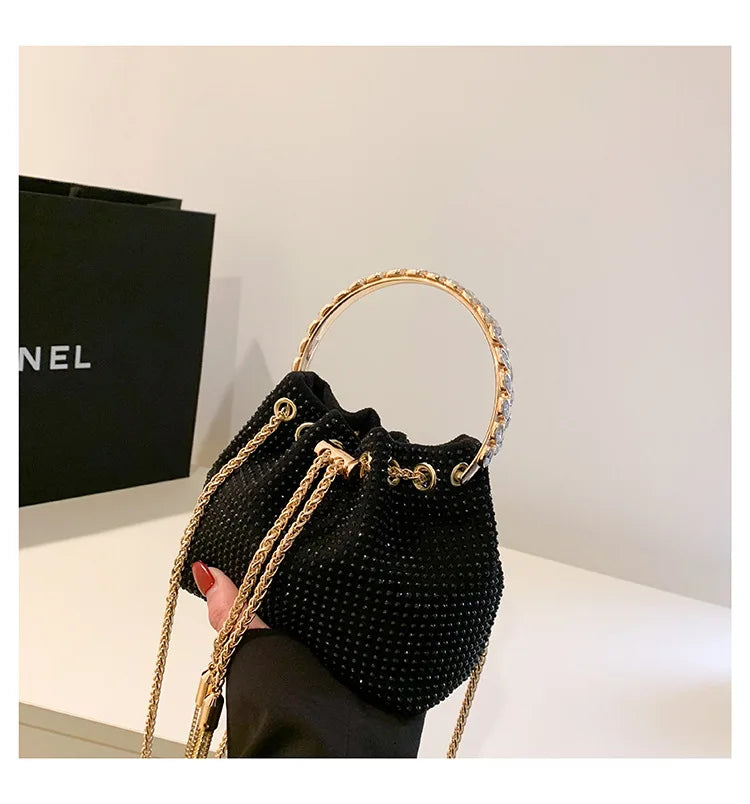 Luxury Diamonds Designer Party Handbag 2023 Tassel Chain Evening