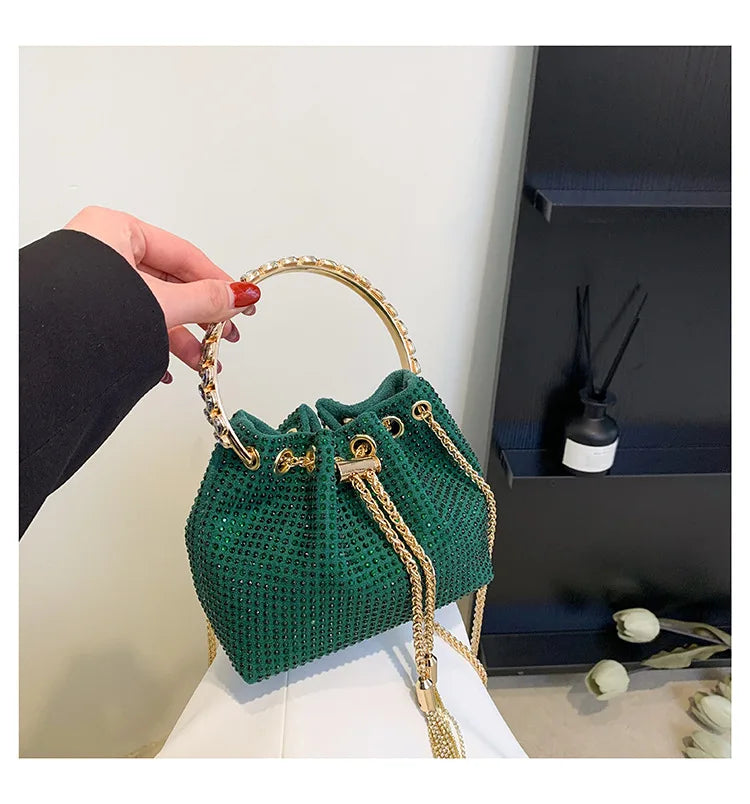 Luxury Diamonds Designer Party Handbag 2023 Tassel Chain Evening