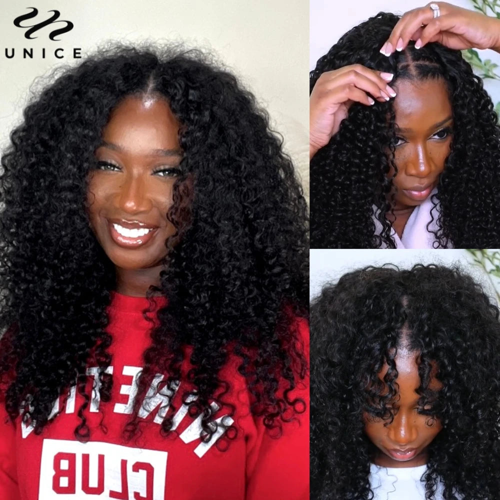 Jerry Curly V Part Wig