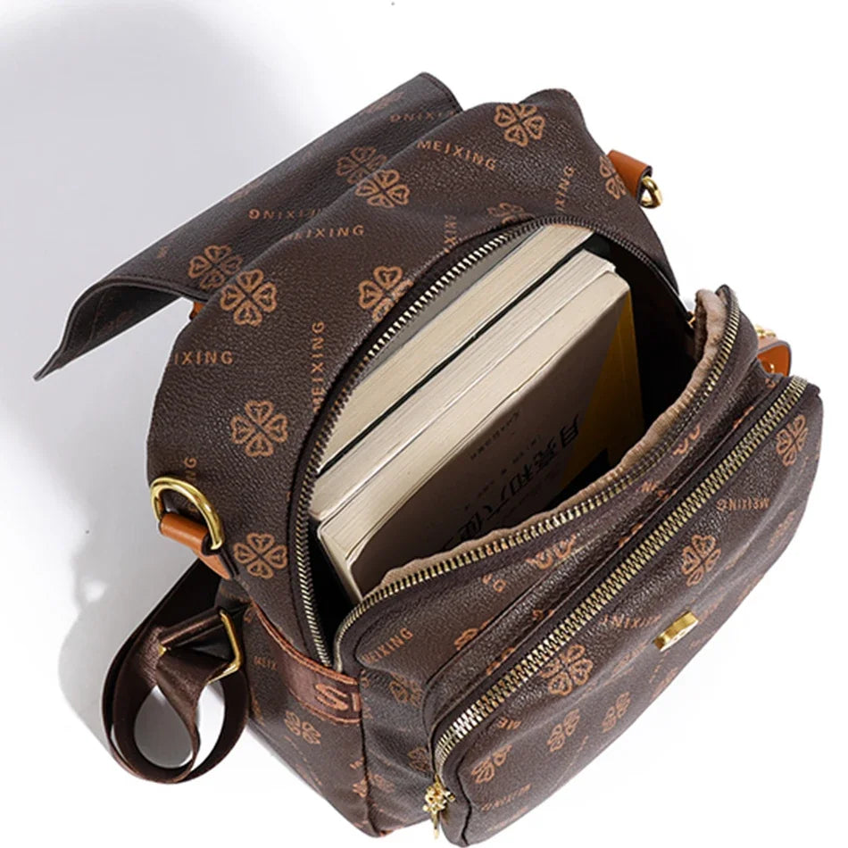 Women's Leather Backpack High-grade Texture Portable