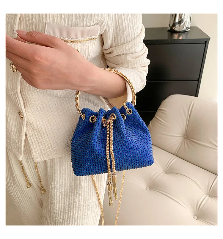 Luxury Diamonds Designer Party Handbag 2023 Tassel Chain Evening