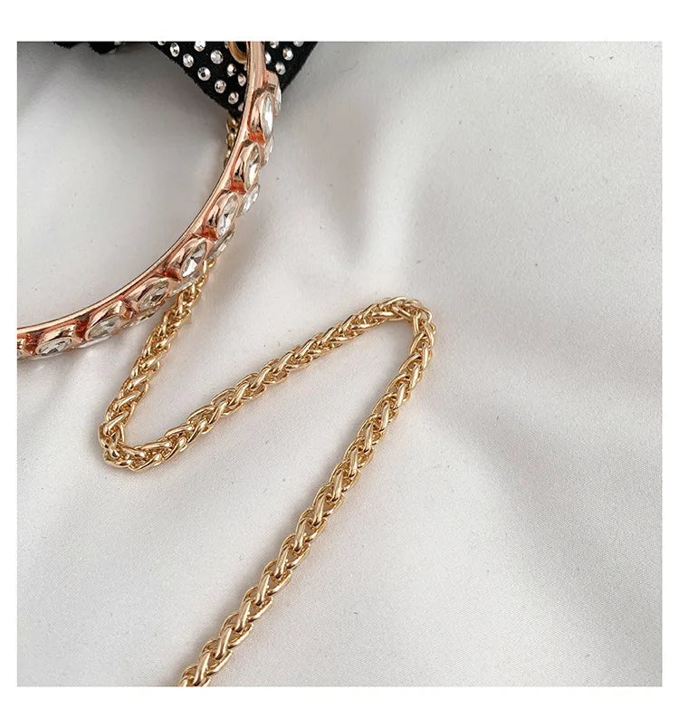 Luxury Diamonds Designer Party Handbag 2023 Tassel Chain Evening