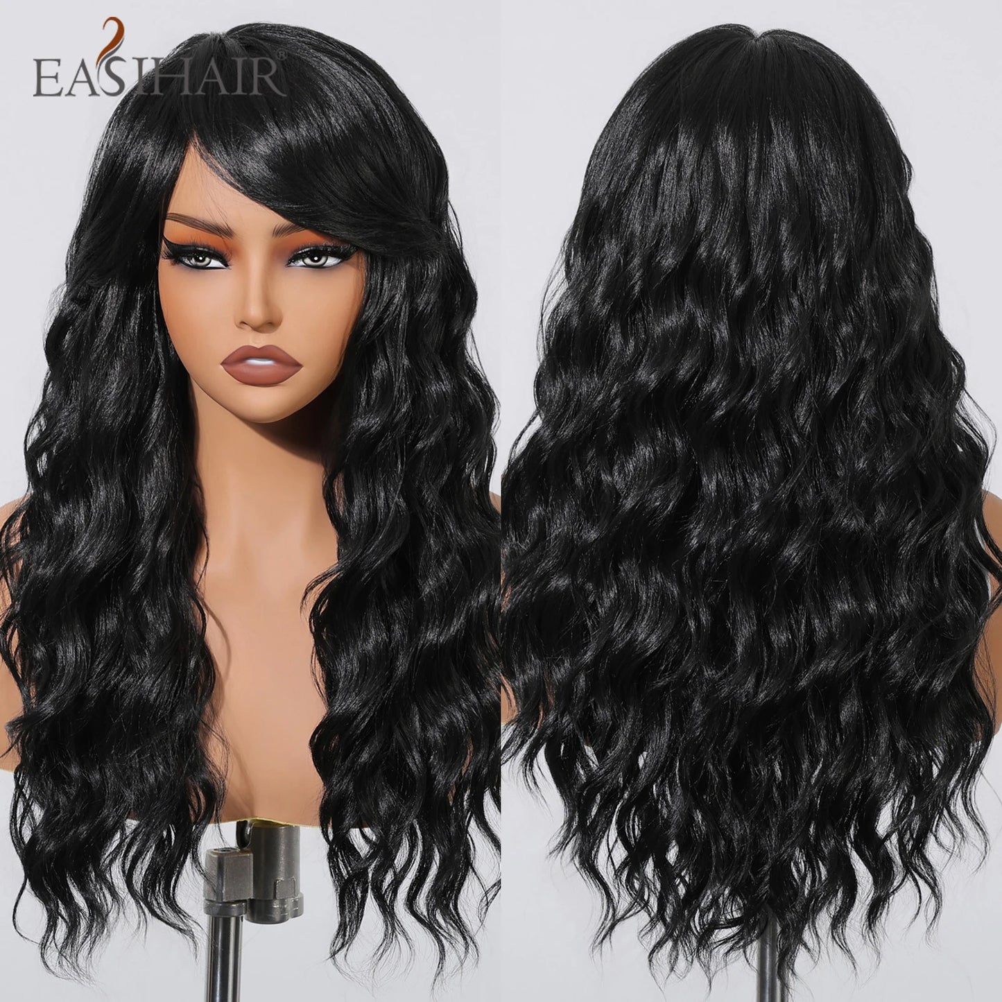 Medium Length Wavy Synthetic Wigs
