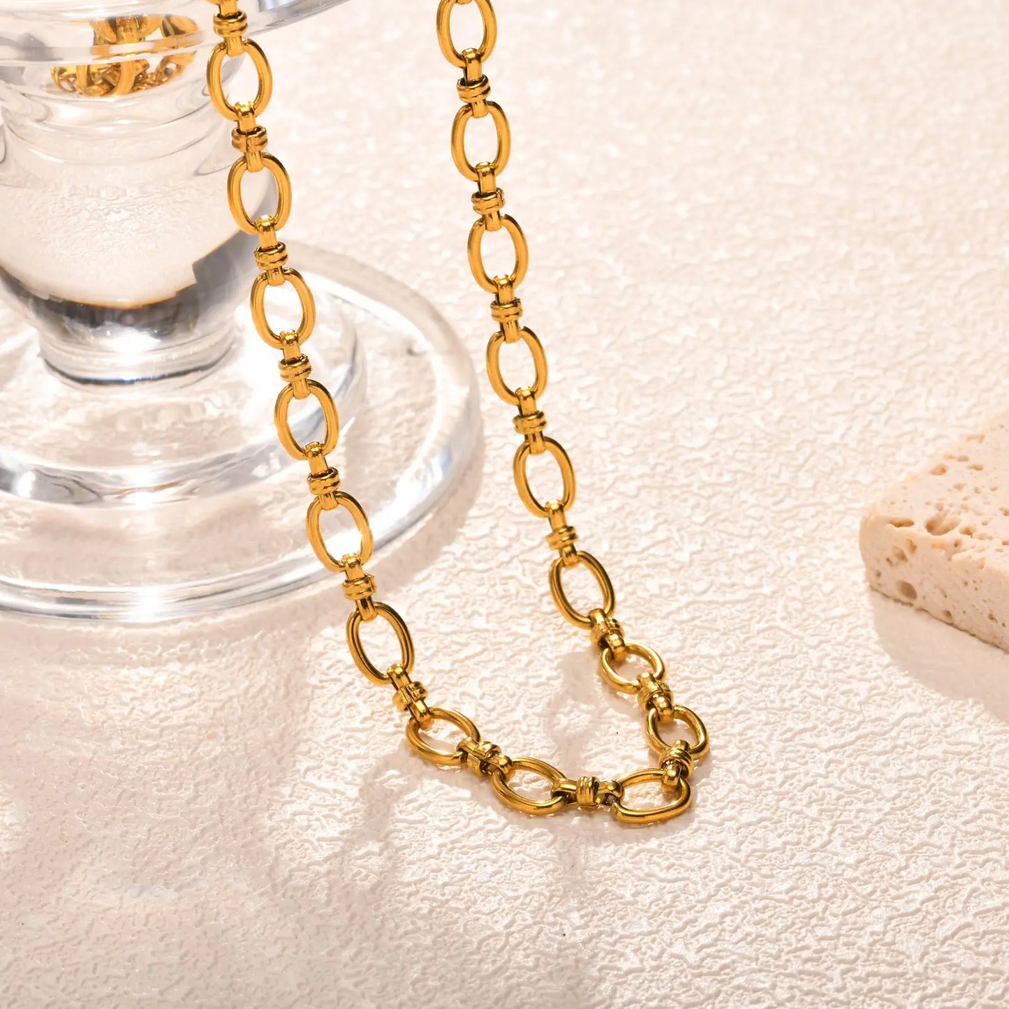 Stainless Steel Thin Chain Necklace For Women Girls,