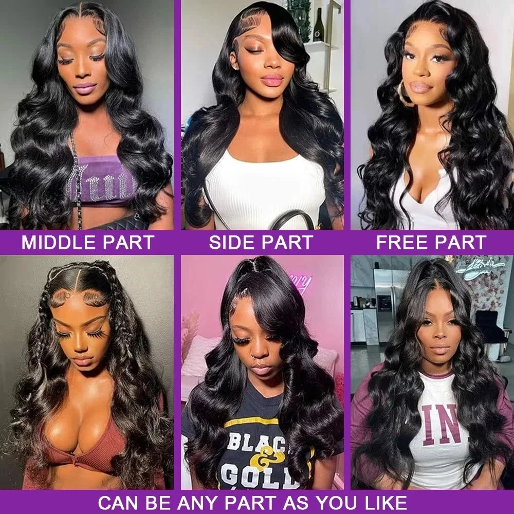 30 32 34 Inch 13x4 Lace Wig 13X6 Human Hair Lace Frontal Wig Body