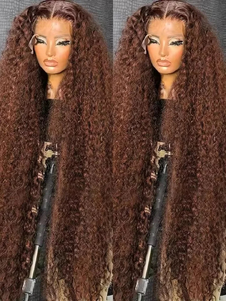 Chocolate Brown Lace Front Wigs 13x6 Hd Human Hair