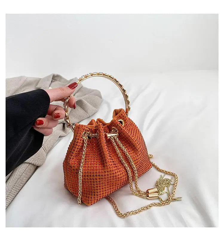 Luxury Diamonds Designer Party Handbag 2023 Tassel Chain Evening