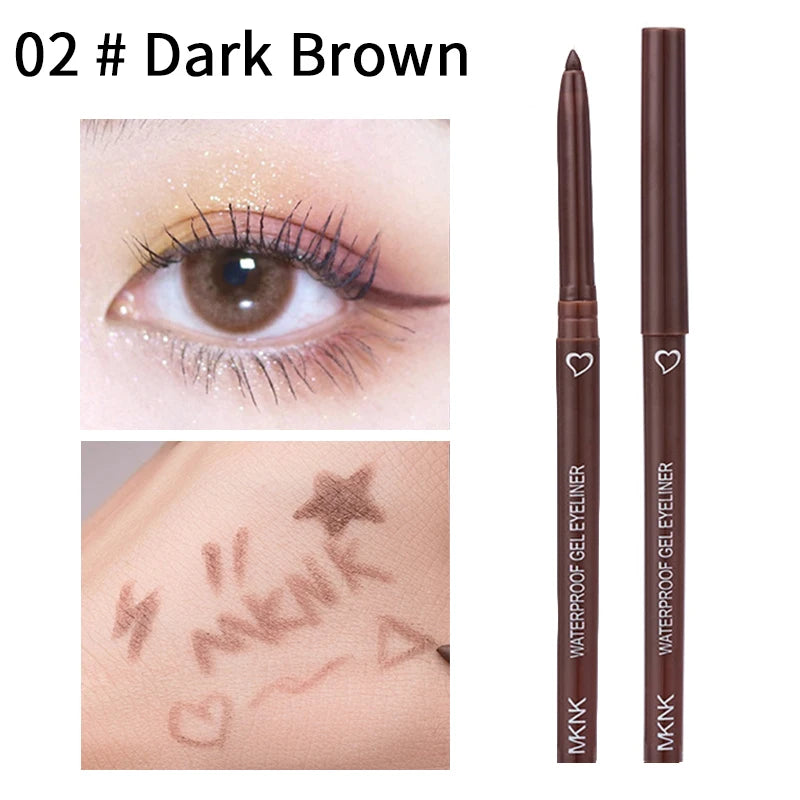 Waterproof Eyeliner Pen Smooth Matte Black Brown