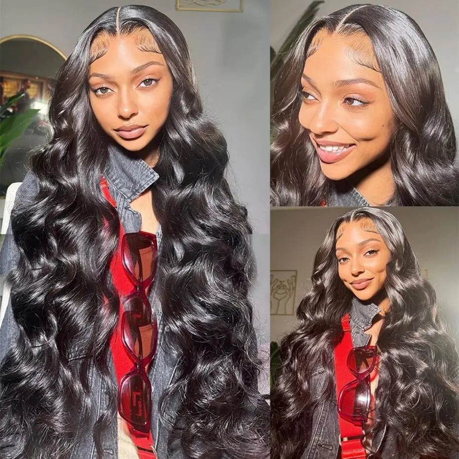 360 Full Lace Wigs For Ponytail Brazilian 30 32Inch Body Wave 13x4 13x6 HD Lace Front Wig